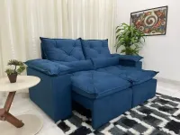  Sofá Retrátil e Reclinável Athenas Orthobox  Pilow Braços 2,30 metros - Foto 8