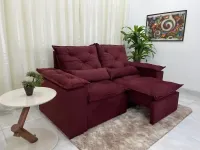  Sofá Retrátil e Reclinável Athenas Orthobox  Pilow Braços 2,30 metros - Foto 10