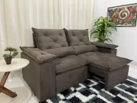  Sofá Retrátil e Reclinável Athenas Orthobox  Pilow Braços 2,30 metros - Foto 13