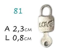 Pingente Cadeado Love