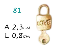 Pingente Cadeado Love - Foto 2