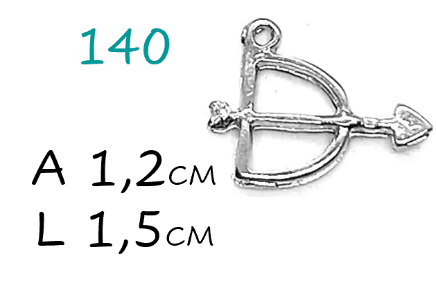 Pingente Arco e Flecha Mini Imagem