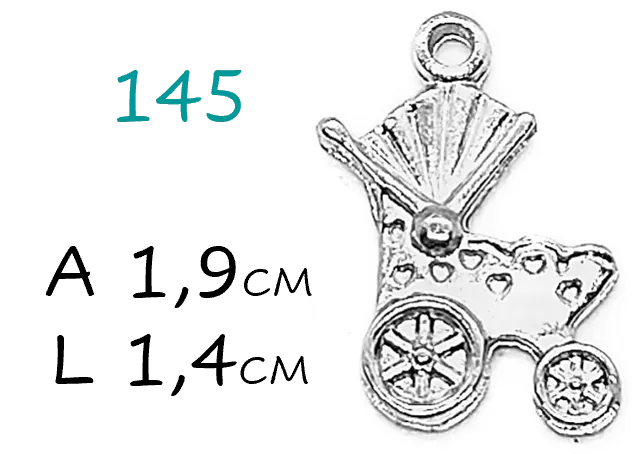 Pingente Carrinho de bebe Imagem