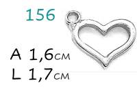 Pingente Coração Vazado