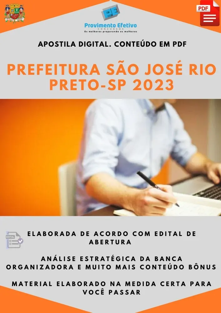 Apostila São José Rio Preto SP Coordenador Pedagógico Ano 2023