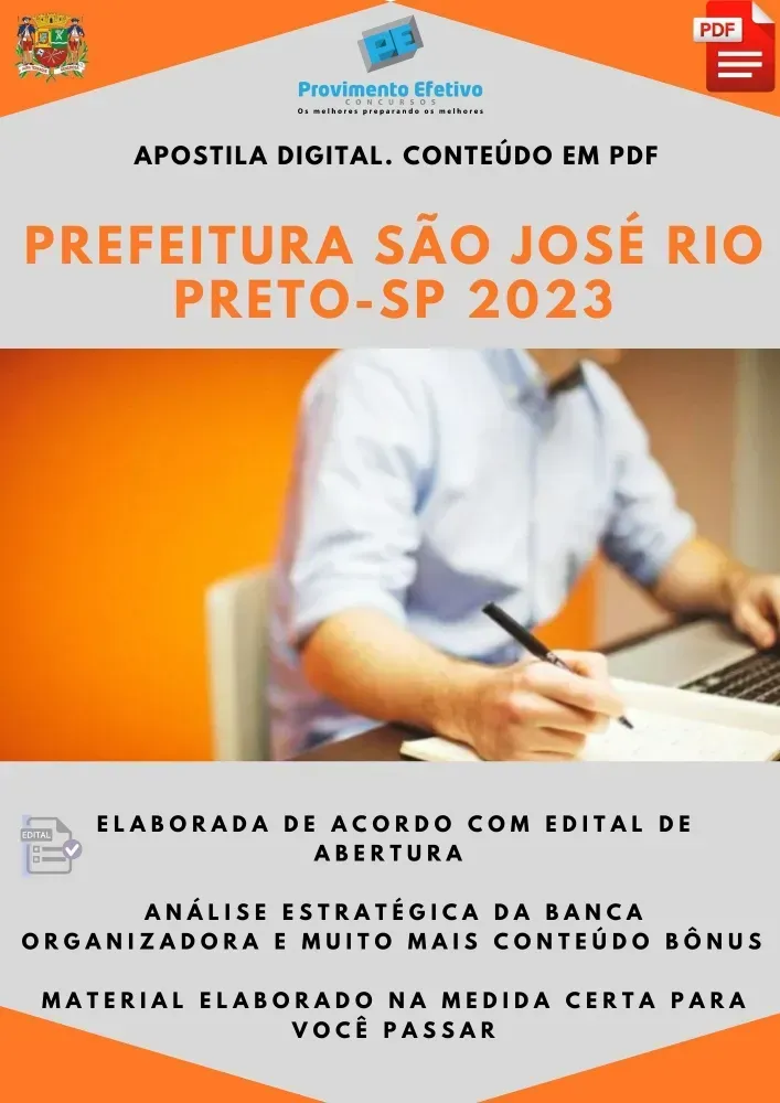 Apostila São José Rio Preto SP Diretor de Escola Ano 2023