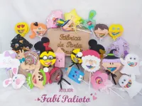 G1.375  Gabarito de Moldes  em MDF  Kit Mini Fábrica de Porta Pirulito 1