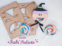 G1.375  Gabarito de Moldes  em MDF  Kit Mini Fábrica de Porta Pirulito 1 - Foto 8