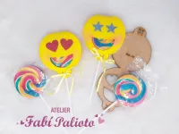 G1.375  Gabarito de Moldes  em MDF  Kit Mini Fábrica de Porta Pirulito 1 - Foto 9