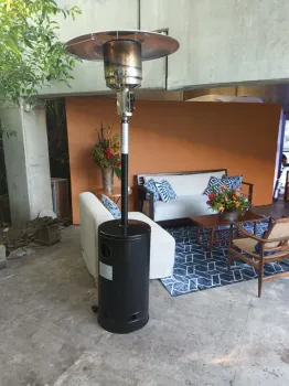 TORRE a gás PRETA - USO COM VENTILAÇÃO  - Foto 2