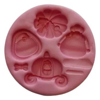 Molde de Silicone Carruagem Cinderela 