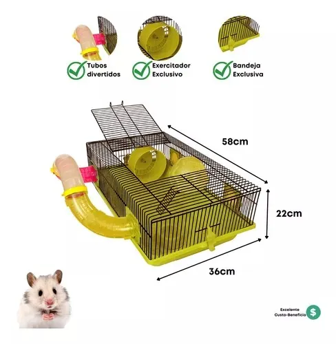 GR170 - MORADIA HAMSTER MOUSE FUN SPACE Imagem