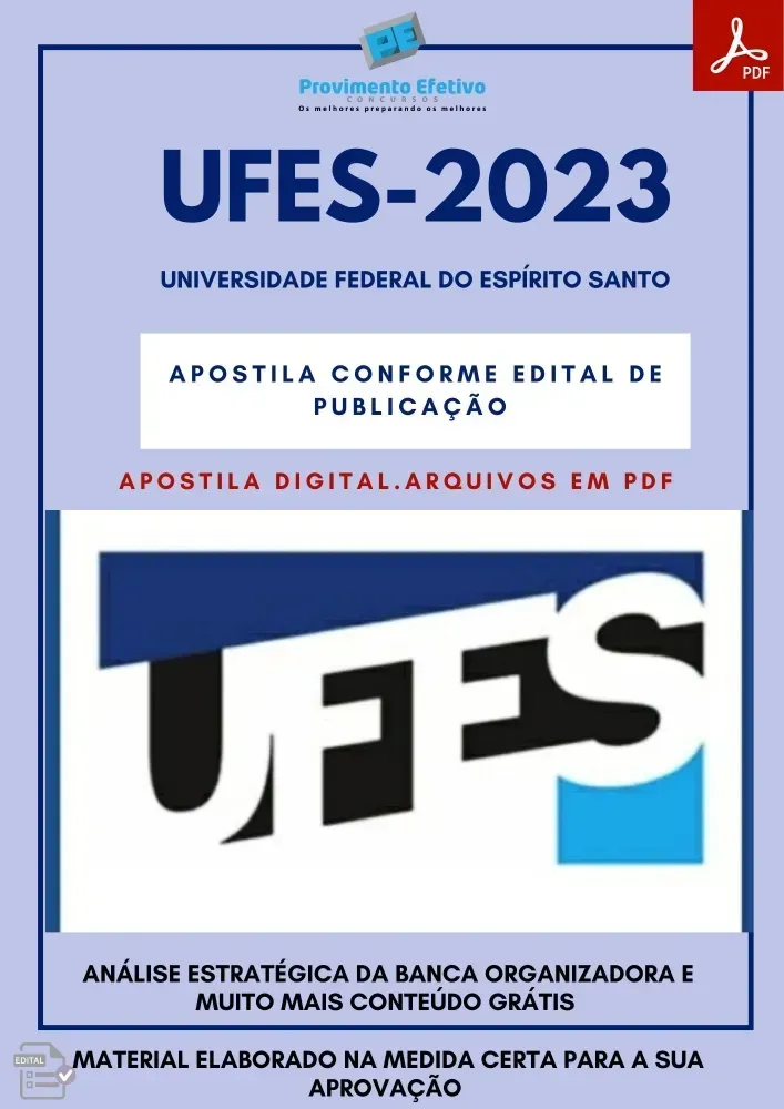 Apostila UFES Técnico Enfermagem 2023 Imagem