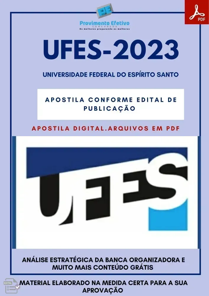 Apostila UFES Técnico em Assuntos Educacionais 2023 Imagem