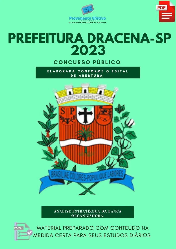 Apostila Digital Dracena SP Seleção 2023 Imagem