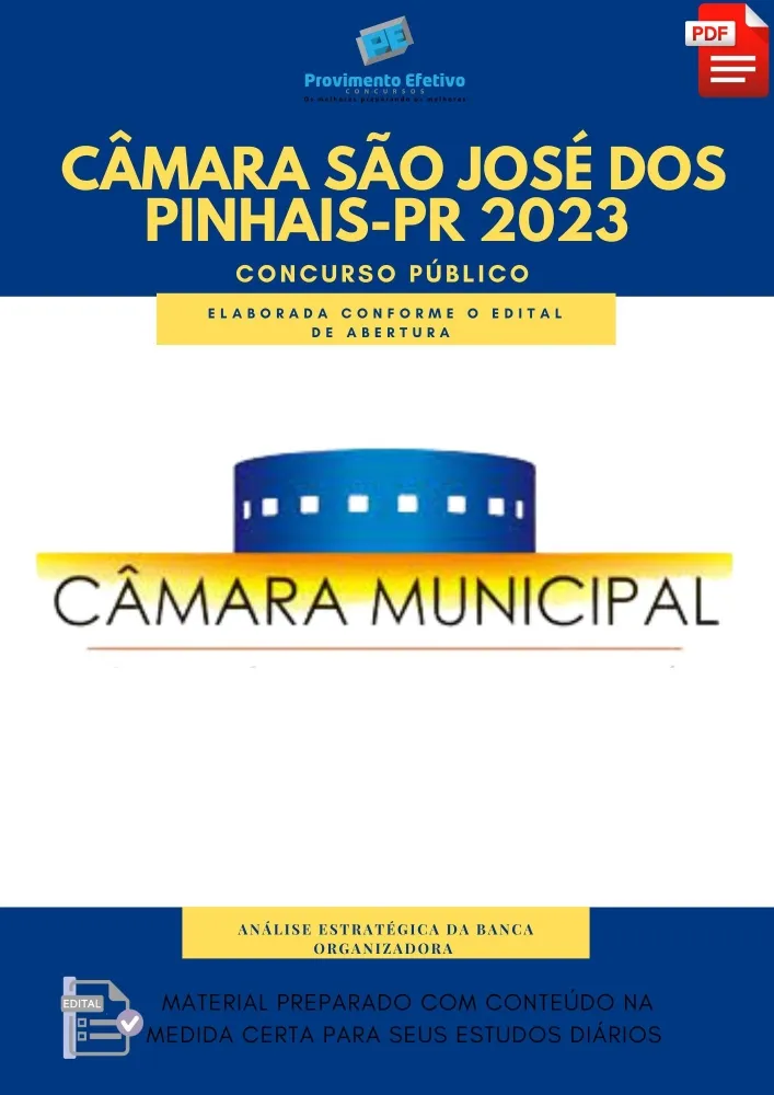 Apostila Câmara São José dos Pinhais PR Ano 2023