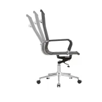 Poltrona Presidente Sydney Mecanismo Relax com Base Piramidal Cromada - Foto 4