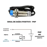 SENSOR INDUTIVO M18 PNP LJ18A3-8-Z/BY - Foto 3