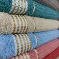 Kit 5 Toalhas De Banho Canelada Gigante Banhão 70 X 140 Beka Alta Absorção - Foto 5