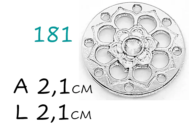 Pingente mandala/ sem strass