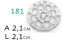 Pingente mandala/ sem strass