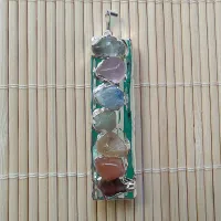 PINGENTE DE PEDRA NATURAL SELENITA 7 CHAKRAS - 014 - Foto 4