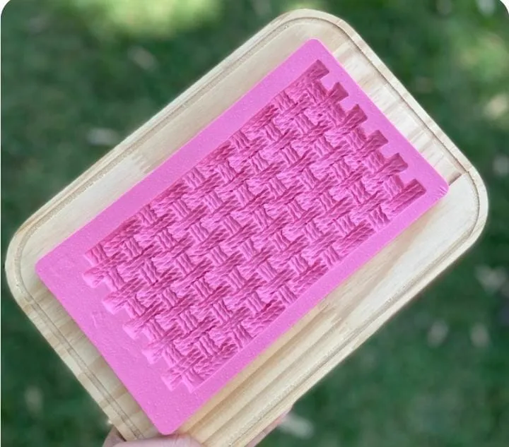 Molde de Silicone Tricô