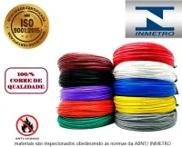 Cabo Flexível 70 mm 1 Metros 750V Certificado inmetro 100% cobre