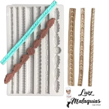 Molde de Silicone Cordões Luxo
