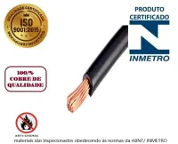 Cabo Flexível 10 mm 1 Metros 750V Certificado inmetro 100% cobre - Foto 4