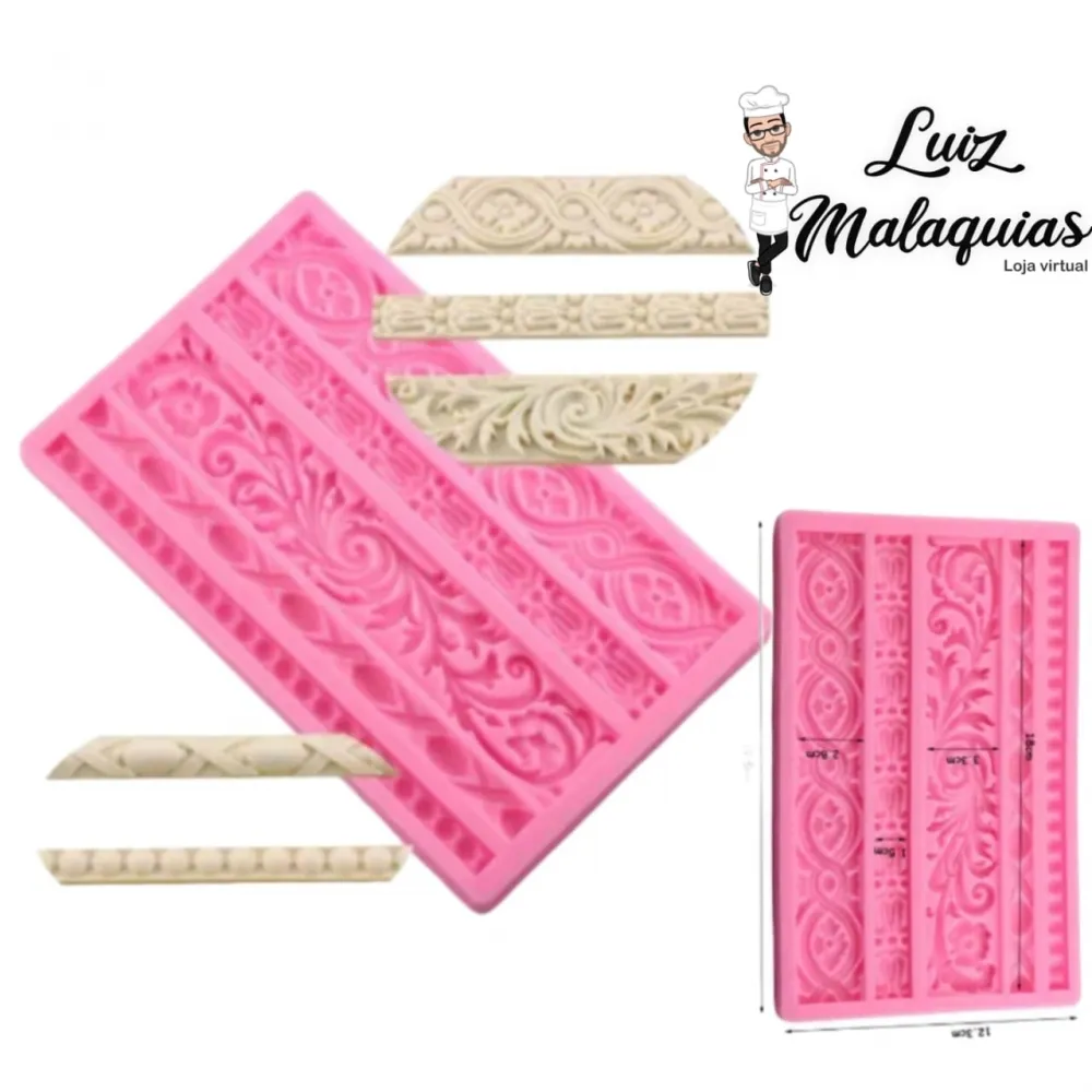 Molde de Silicone Arabescos Luxo