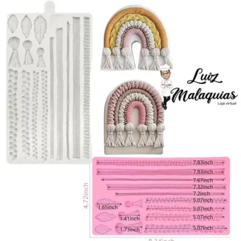 Molde de Silicone Cordões de Sisal