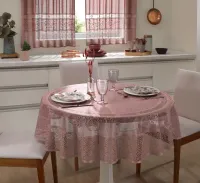 Toalha de mesa redonda 100% renda  1,50x1,50 - Foto 2