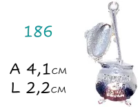 Pingente caldeirão de bruxa