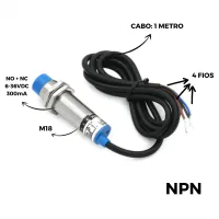 SENSOR INDUTIVO M18 NPN LJ18A3-5-Z/CX - Foto 3