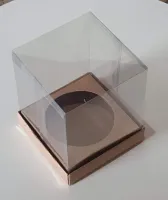 Mini Panetone - 8,8 x 8,8 x 11,0 - Simples  C/ Berço (kraft ou branca) - Foto 2