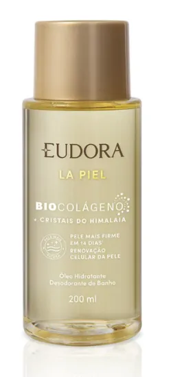 Óleo Hidratante Desodorante de Banho La Piel Renovação Celular Cristais do Himalaia 200ml Imagem