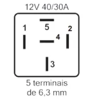 RELE ARPE Auxiliar Ford Fiesta Ka Courier 1995 até 2007  93BG13A025A1B   XS6113A025AA - Foto 3