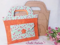 G1.377   Gabarito de  Moldes em MDF Maleta Escolar