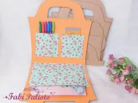 G1.377   Gabarito de  Moldes em MDF Maleta Escolar - Foto 2