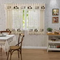 Cortina de Renda Premium Cozinha 2,80M X 1.50M X 30CM - Foto 2