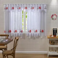 Cortina de Renda Premium Cozinha 2,80M X 1.50M X 30CM - Foto 5