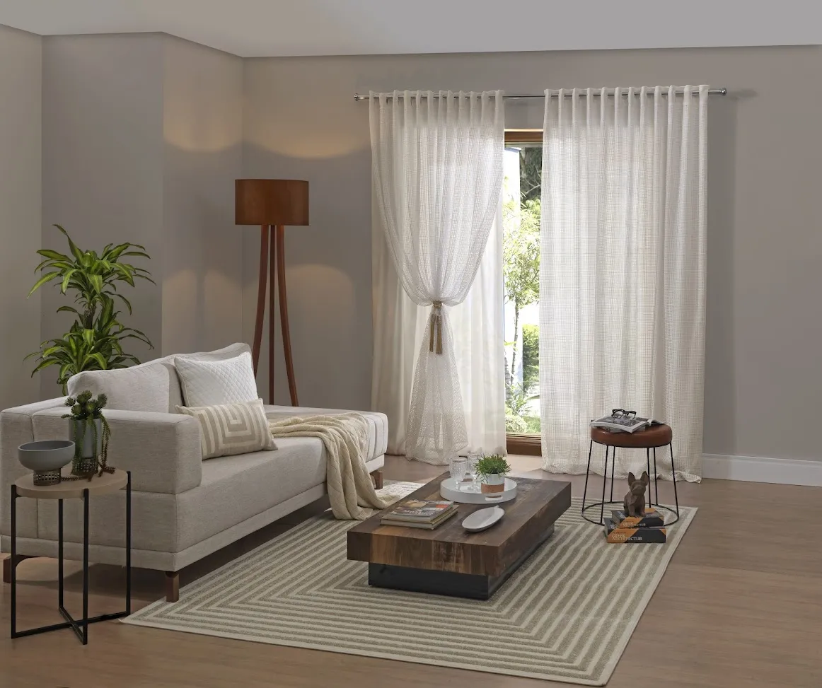 Cortina de Renda com Forro Pantala Classica 3.50x2.20M Imagem