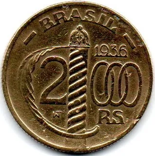 1936 - 2000 Réis - Duque de Caxias - MBC - Polida
