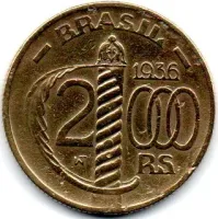 1936 - 2000 Réis - Duque de Caxias - MBC - Polida