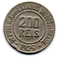 1926 - 200 Réis - Moeda Brasil