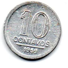 1959 - 10 Centavos - Moeda Brasil