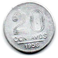 1958 - 20 Centavos - Moeda Brasil