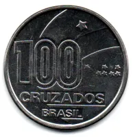 1988 - 100 Cruzados - Comemorativa - Centenário da Abolição - Pai - Moeda Brasil - MBC/Sob - Foto 2