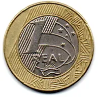 1998 - 1 Real - Comemorativa 50 Anos Declaração dos Direitos Humanos - DH - Moeda Brasil - MBC - Foto 2